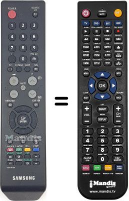 Telecomando equivalente Samsung CW29Z408T Telecomando equivalente Samsung CW29Z408T