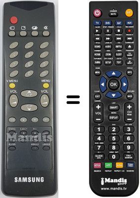 Telecomando equivalente Samsung CX6844AN Telecomando equivalente Samsung CX6844AN