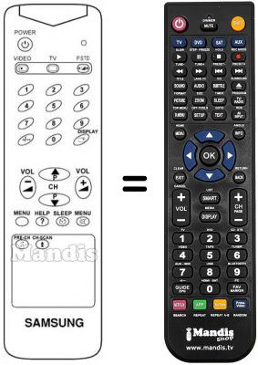 Telecomando equivalente AA59-10081N Telecomando equivalente AA59-10081N