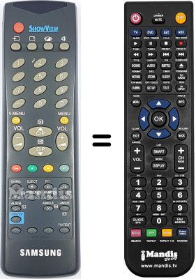 Telecomando equivalente Samsung TVP5050X Telecomando equivalente Samsung TVP5050X