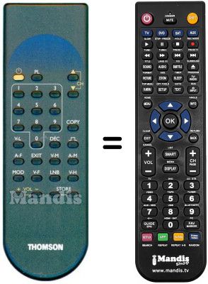 Telecomando equivalente REMCON1206 Telecomando equivalente REMCON1206