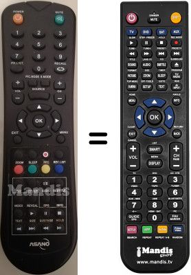 Telecomando equivalente ASANO 42DF3002H