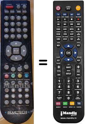 Telecomando equivalente BLUETECH TQT133-001 Telecomando equivalente BLUETECH TQT133-001