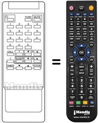 Telecomando equivalente RC-F01