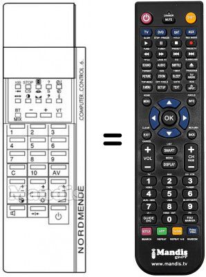 Telecomando equivalente NordMende SPECTRA STEREO 5500 Telecomando equivalente NordMende SPECTRA STEREO 5500