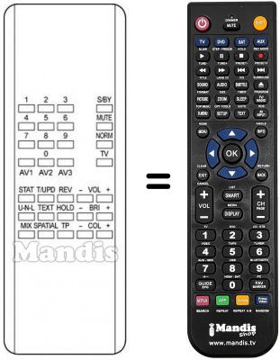 Telecomando equivalente REMCON1259