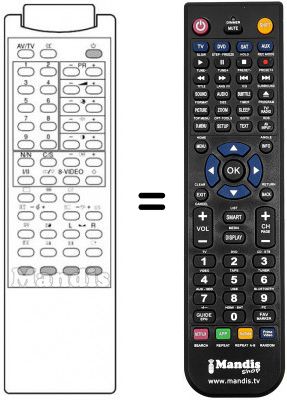 Telecomando equivalente Samsung CB5913W Telecomando equivalente Samsung CB5913W