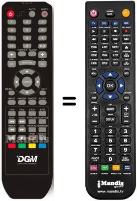 Telecomando equivalente DGM ETV-2281WH