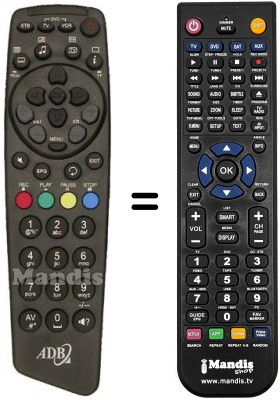 Telecomando equivalente Adb DIGITALE TERRESTRE