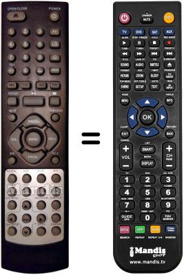 Telecomando equivalente DVD-DX7800