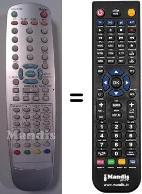 Telecomando equivalente Denver TFD-1901