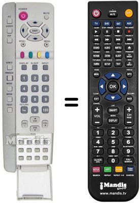 Telecomando equivalente NordMende NM4610ISGE Telecomando equivalente NordMende NM4610ISGE