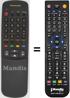 Telecomando equivalente Panasonic DX25XD1C Telecomando equivalente Panasonic DX25XD1C