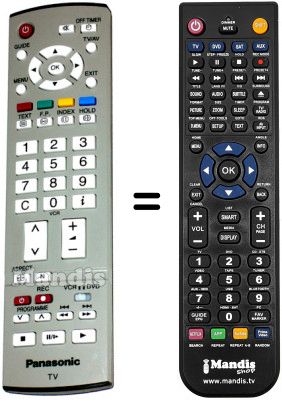 Telecomando equivalente Panasonic EUR765101B Telecomando equivalente Panasonic EUR765101B