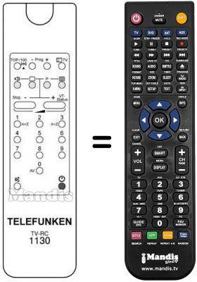 Telecomando equivalente Telefunken P151MT
