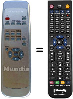 Telecomando equivalente Fujitsu P42HHS10ES