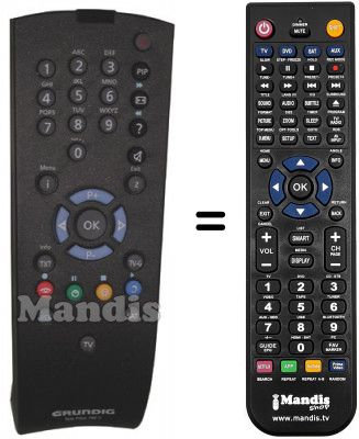 Telecomando equivalente Saba TELE PILOT 760S