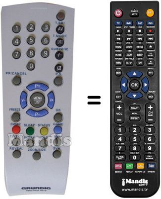 Telecomando equivalente Grundig 720117140600