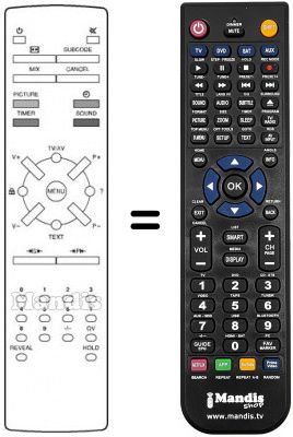 Telecomando equivalente REMCON114 Telecomando equivalente REMCON114