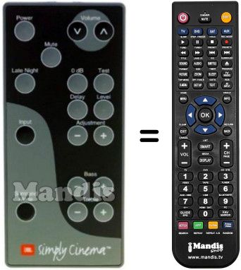 Telecomando equivalente JBL ESC340