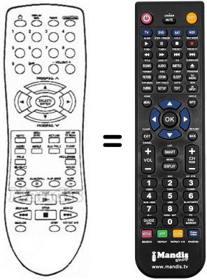 Telecomando equivalente REMCON261