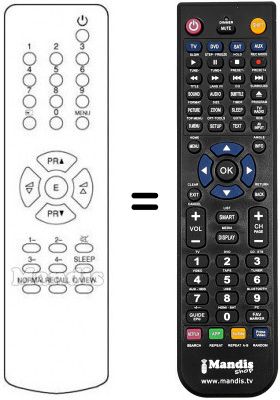 Telecomando equivalente Audiosonic KT8345