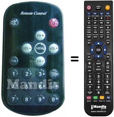 Telecomando equivalente Amstrad LCT1044