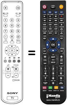 Telecomando equivalente Sony REMCON003 Telecomando equivalente Sony REMCON003