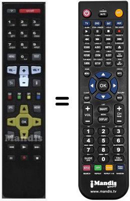 Telecomando equivalente RC671