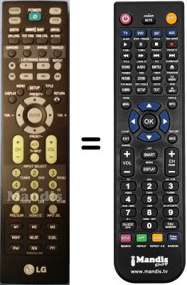 Telecomando equivalente LG AR702NS Telecomando equivalente LG AR702NS