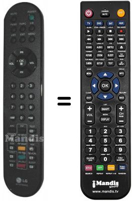 Telecomando equivalente LG 6710T00003L Telecomando equivalente LG 6710T00003L