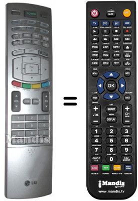 Telecomando equivalente LG 6710V00151E Telecomando equivalente LG 6710V00151E