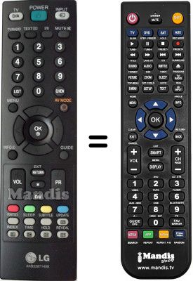 Telecomando equivalente LG M237WD Telecomando equivalente LG M237WD