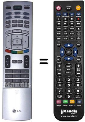 Telecomando equivalente LG 6710V00151S Telecomando equivalente LG 6710V00151S