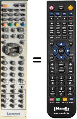 Telecomando equivalente Lenco DVL1953ADWHITE