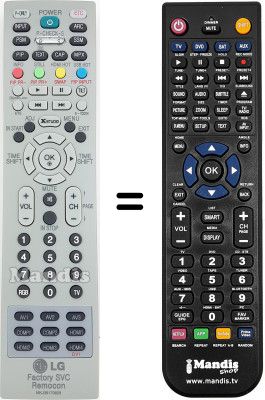 Telecomando equivalente LG MZ40PA10 Telecomando equivalente LG MZ40PA10