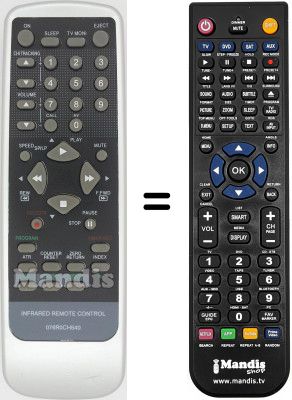 Telecomando equivalente SCHNEIDER 076ROCH540-VER-1