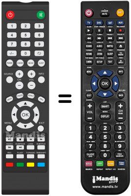 Telecomando equivalente Manta LED320M9