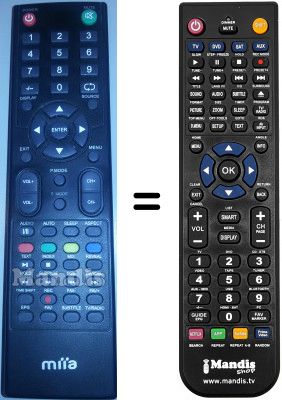 Telecomando equivalente MIIA MTV-32DLE HD