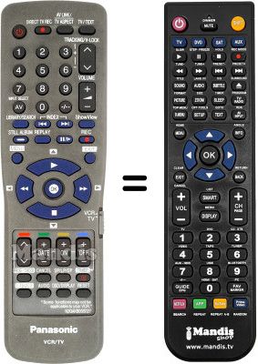 Telecomando equivalente Panasonic NV-FJ830