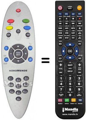 Telecomando equivalente NordMende WF28100 Telecomando equivalente NordMende WF28100