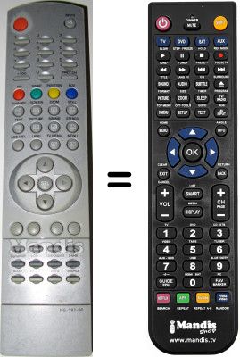 Telecomando equivalente Airis NS18100 Telecomando equivalente Airis NS18100