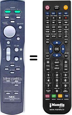 Telecomando equivalente Nec 42VP4