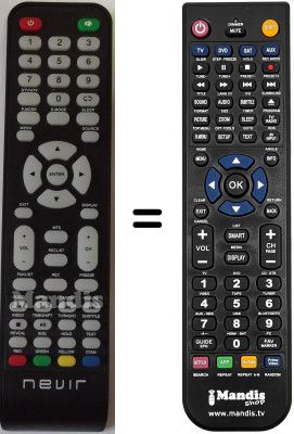 Telecomando equivalente Nevir NVR7503-24HDN