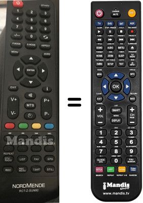 Telecomando equivalente RCTZSUN92