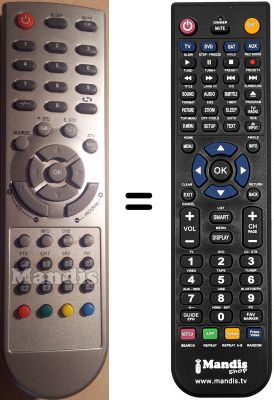 Telecomando equivalente NordMende HOFO7J026GPD5