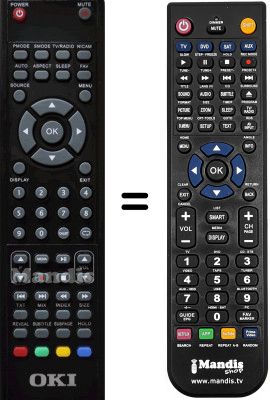 Telecomando equivalente Oki B16F-LED1