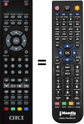 Telecomando equivalente Oki B16F-LED1