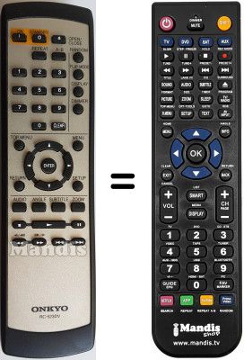 Telecomando equivalente RC523DV