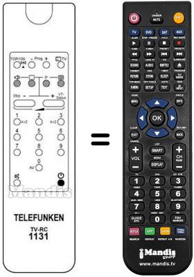 Telecomando equivalente Telefunken PCF536M